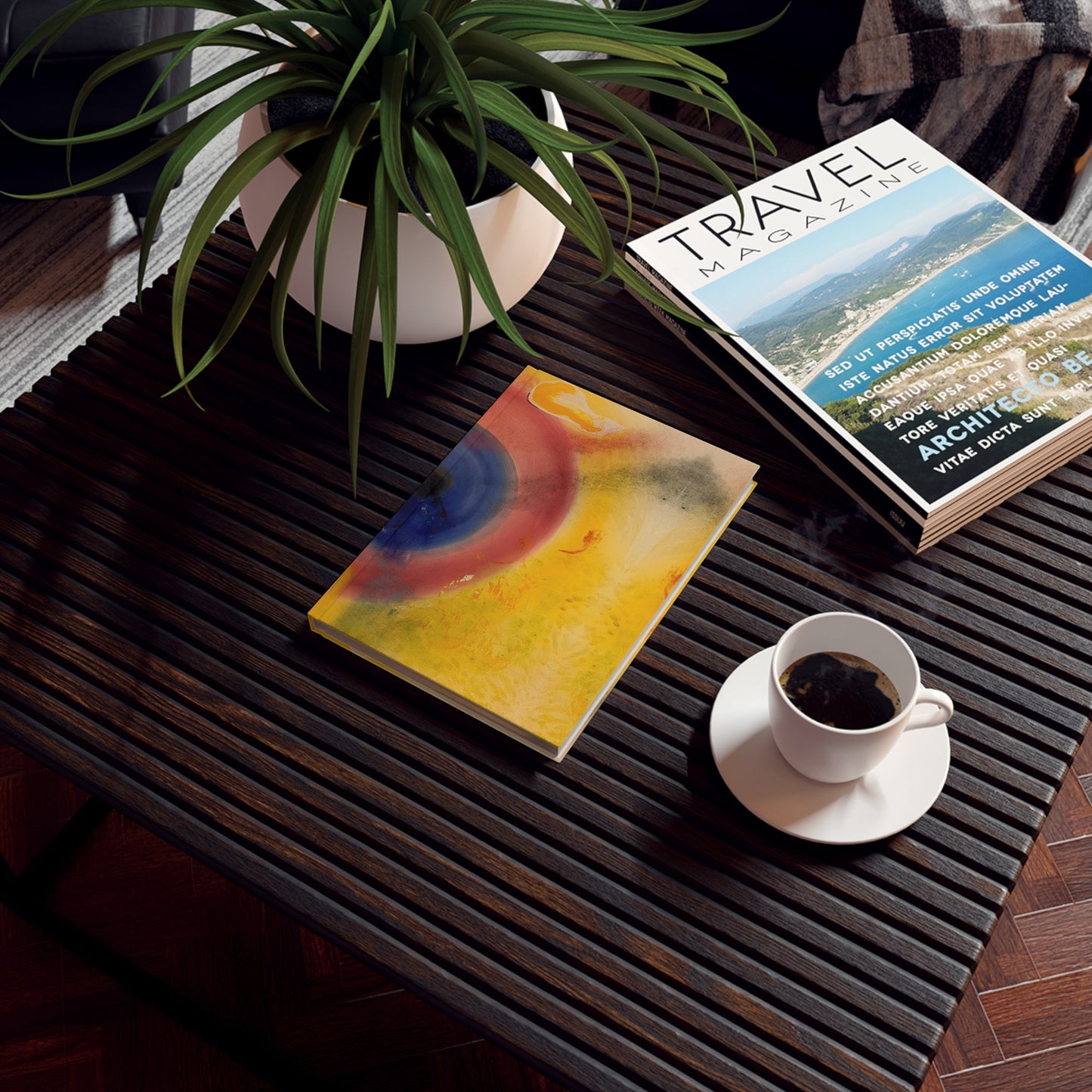 Art Design "Existence" Hardcover Journal | Matt laminated cover | 128 Lined Pages