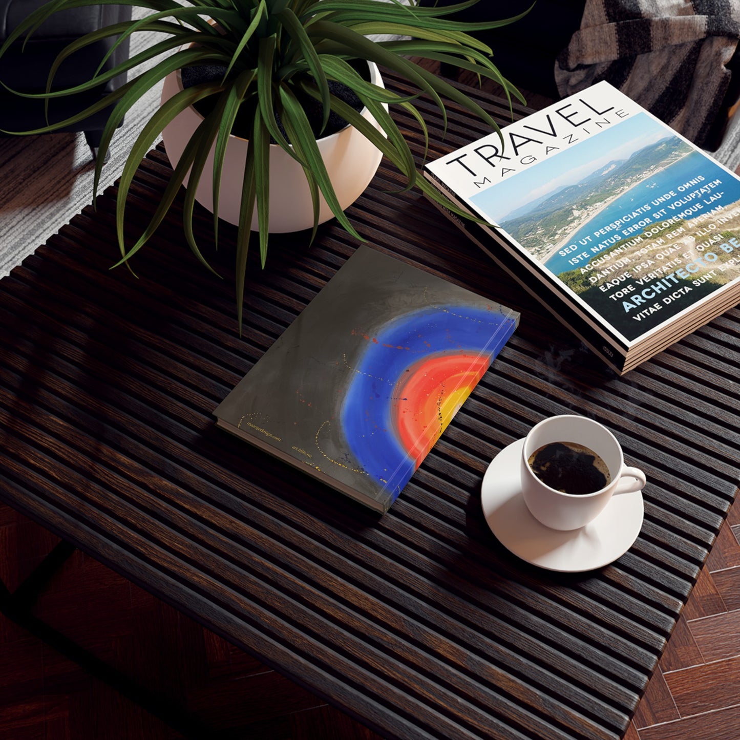 Art Design "Essence" Hardcover Journal | Matt laminated cover | 128 Lined Pages