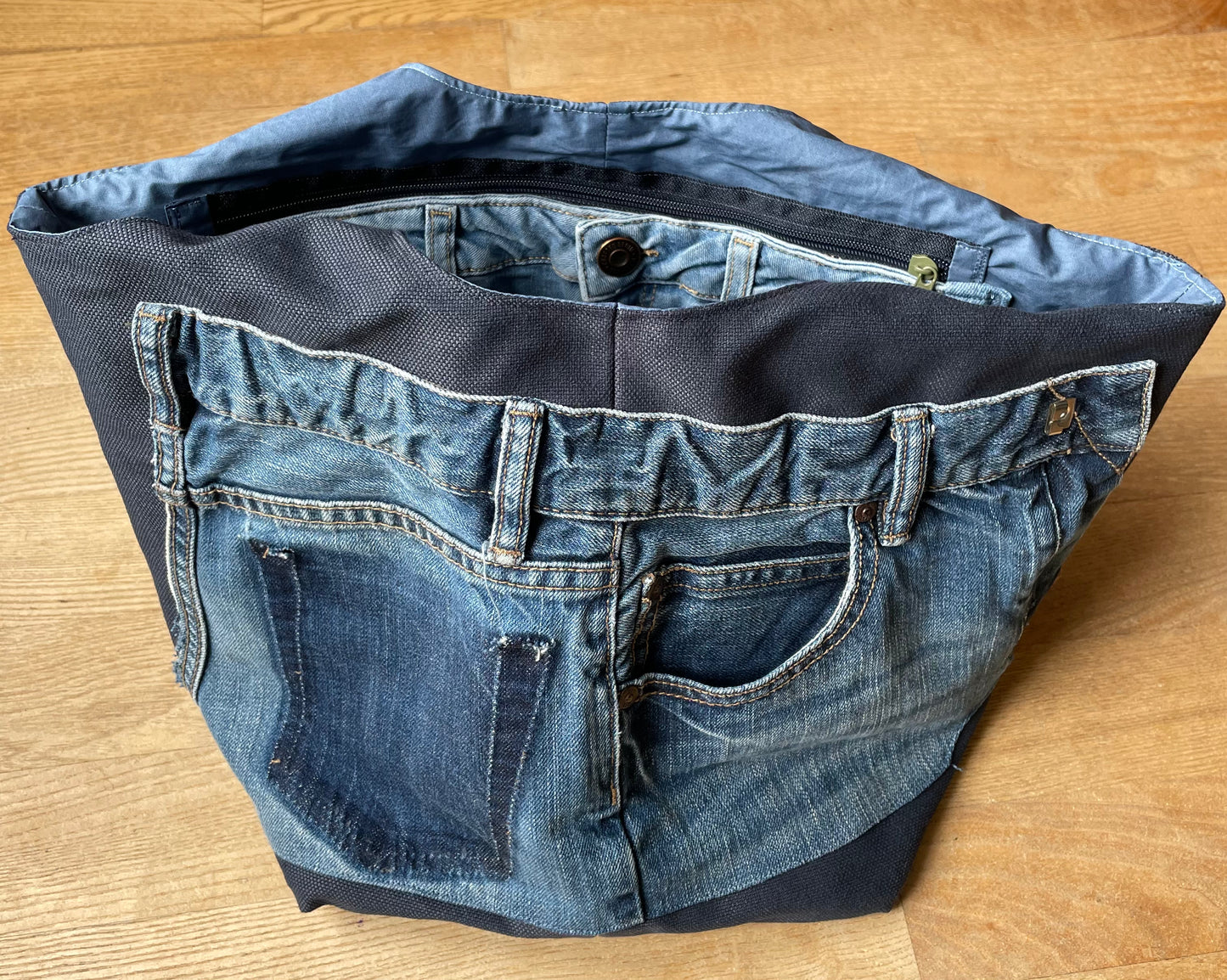 Unique Shopper | Reversible | Blue Jeans | Large Pocket